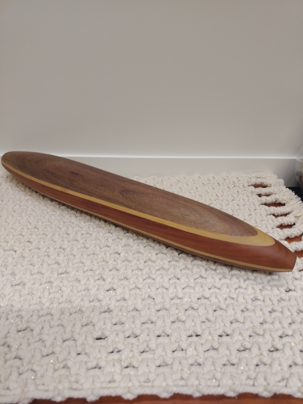 Hand-turned Triwood French Rolling Pin 17 Inches Long Great Condition